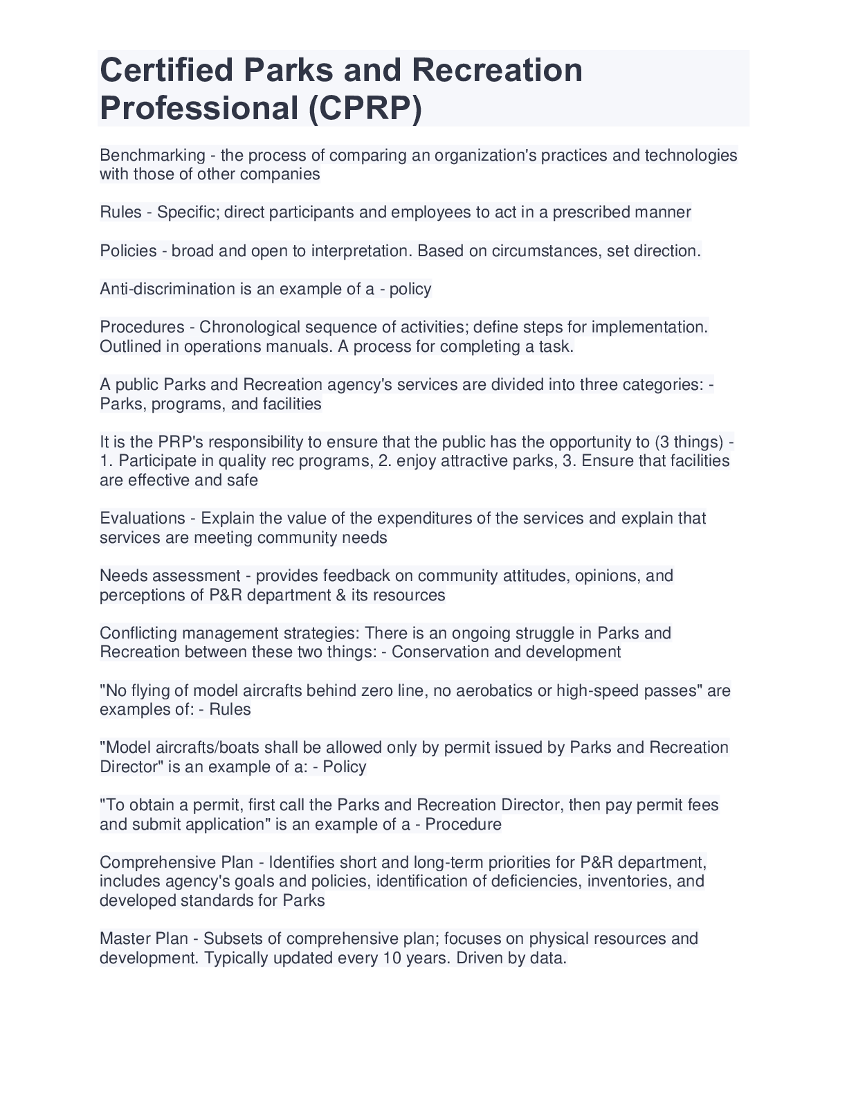 Preview image for Certified Parks and Recreation Professional (CPRP)